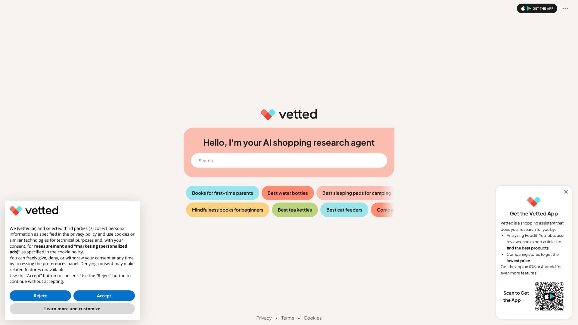 Vetted | 查找最佳产品和价格 截图