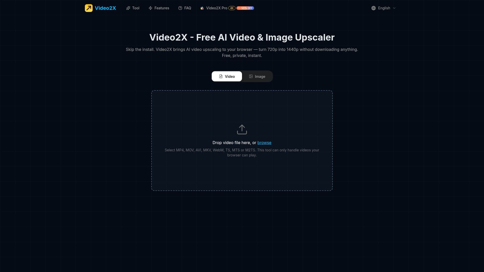 Video2X screenshot