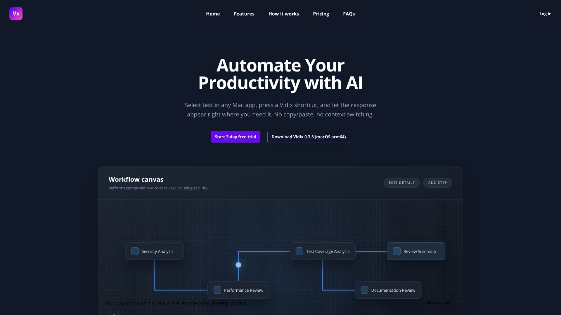 Vidix - Your Mac works for you のスクリーンショット