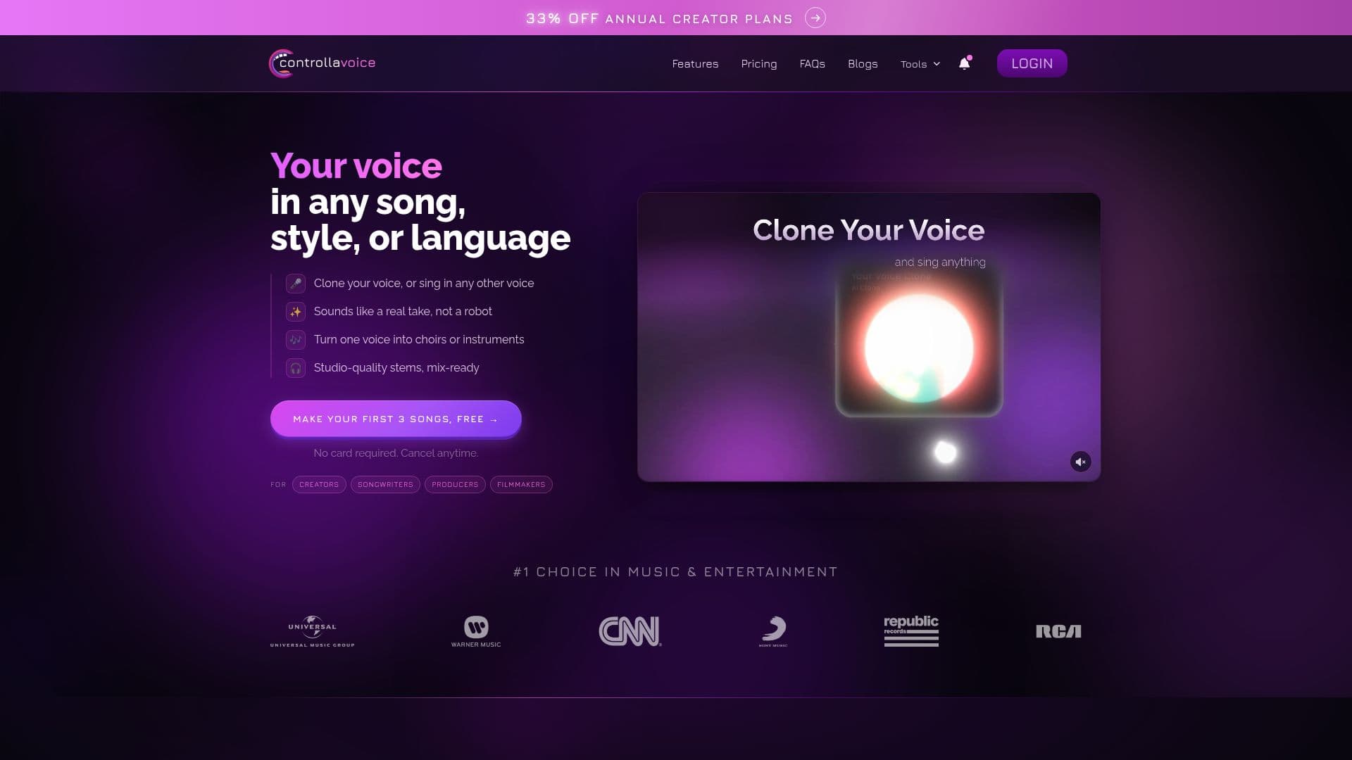 Controlla Voice - AI 노래 음성 생성기 screenshot