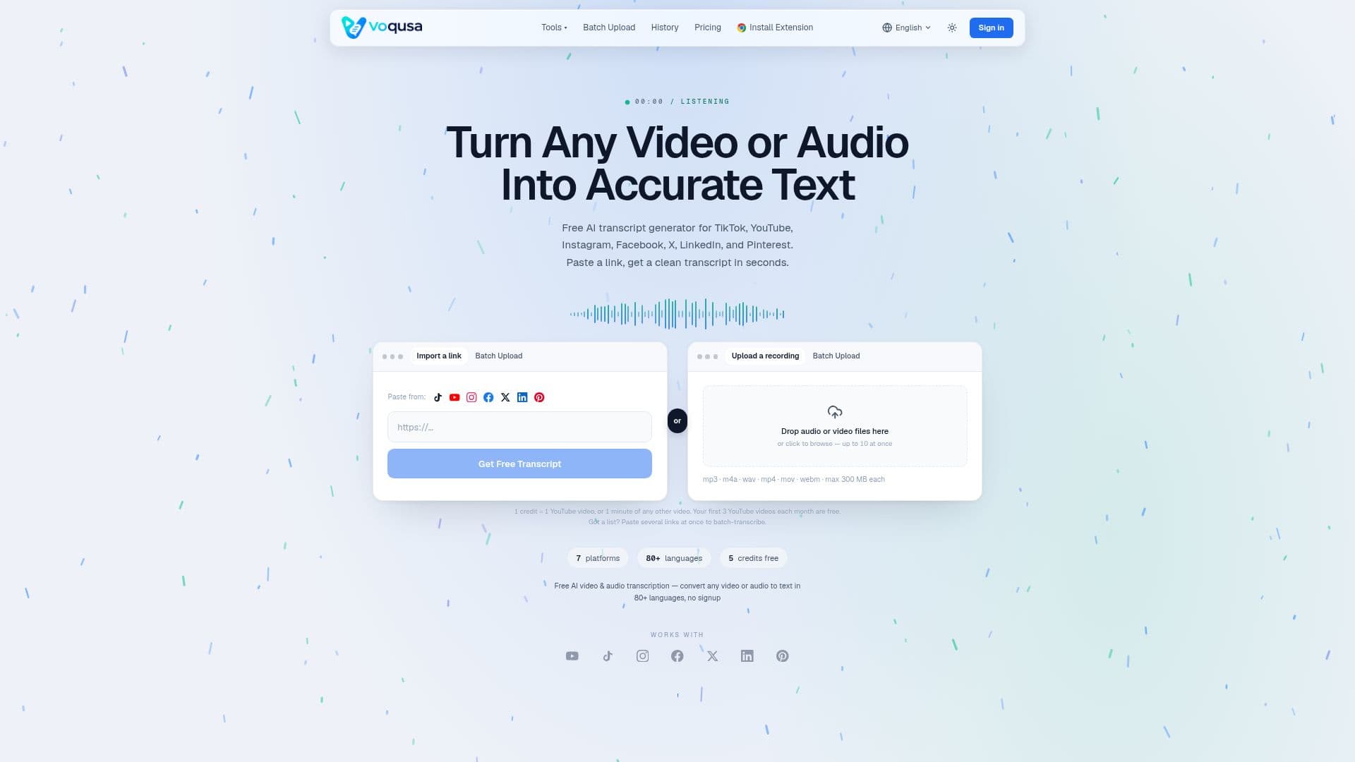 Voqusa screenshot