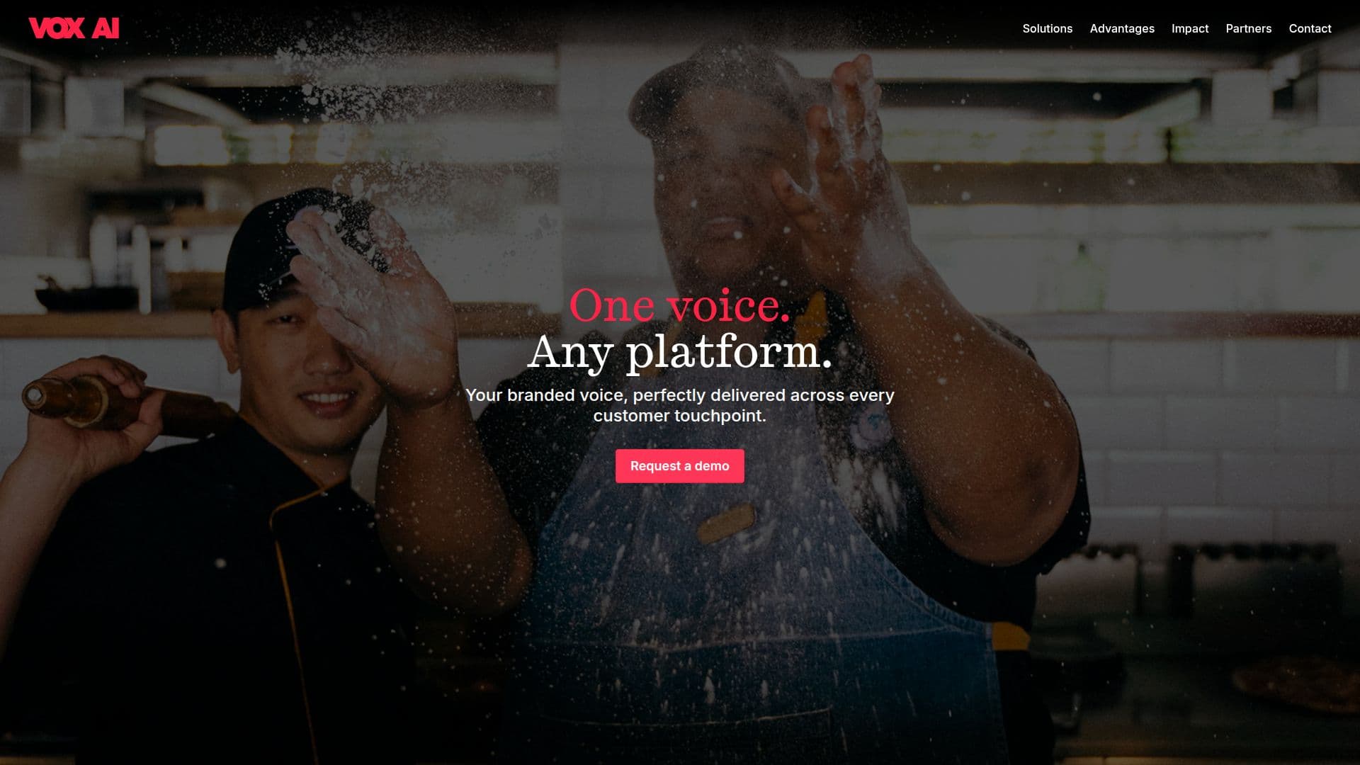 VOXISO AI Plattform screenshot