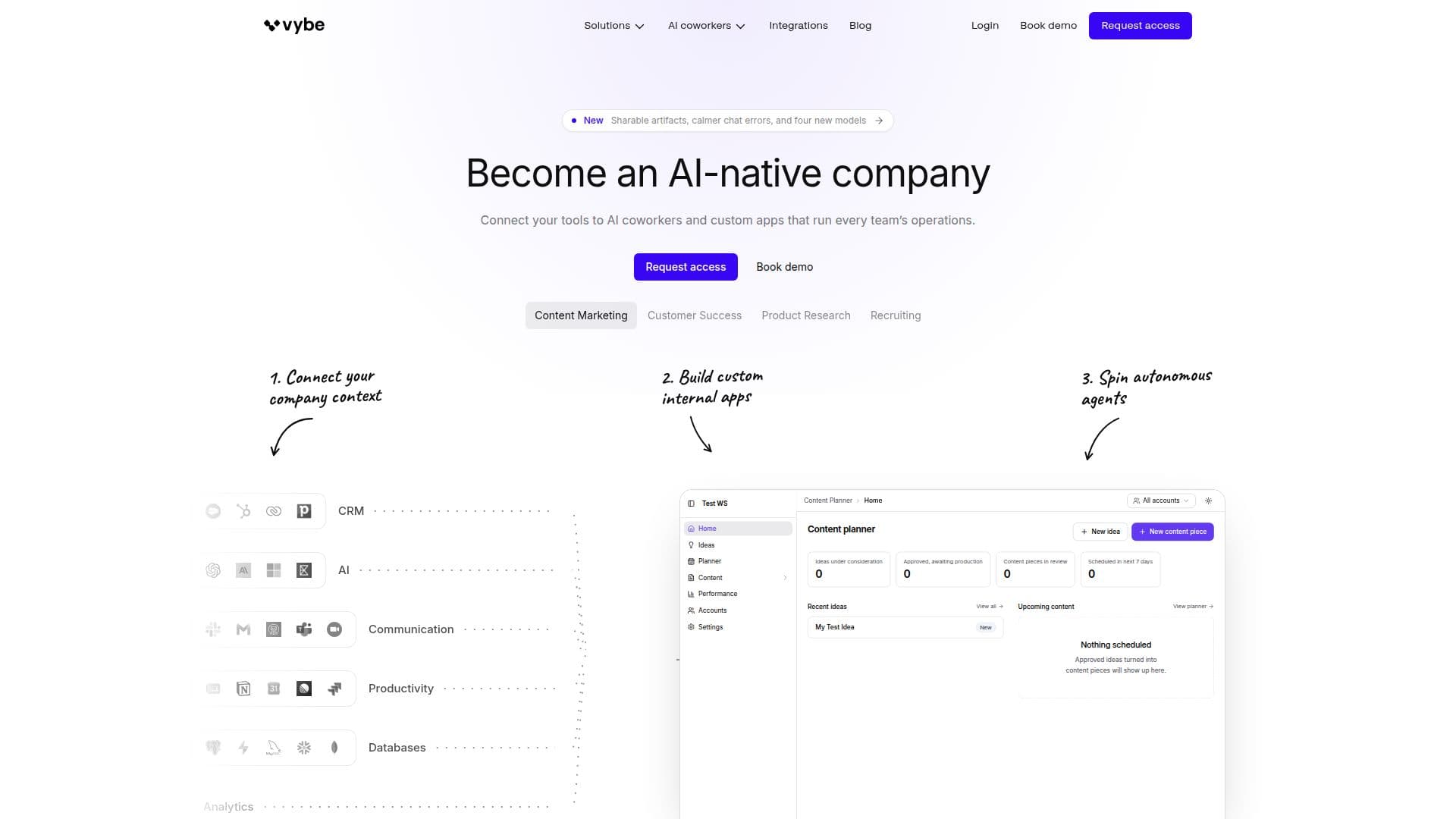 Vybe AI Platform screenshot