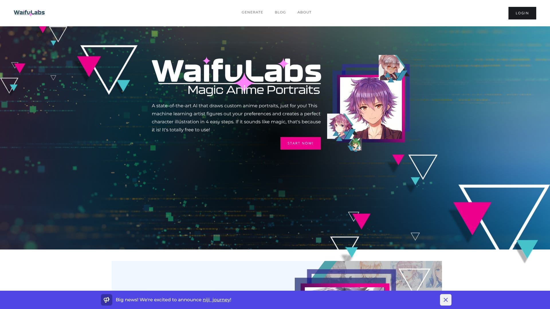 Скриншот Waifu Labs