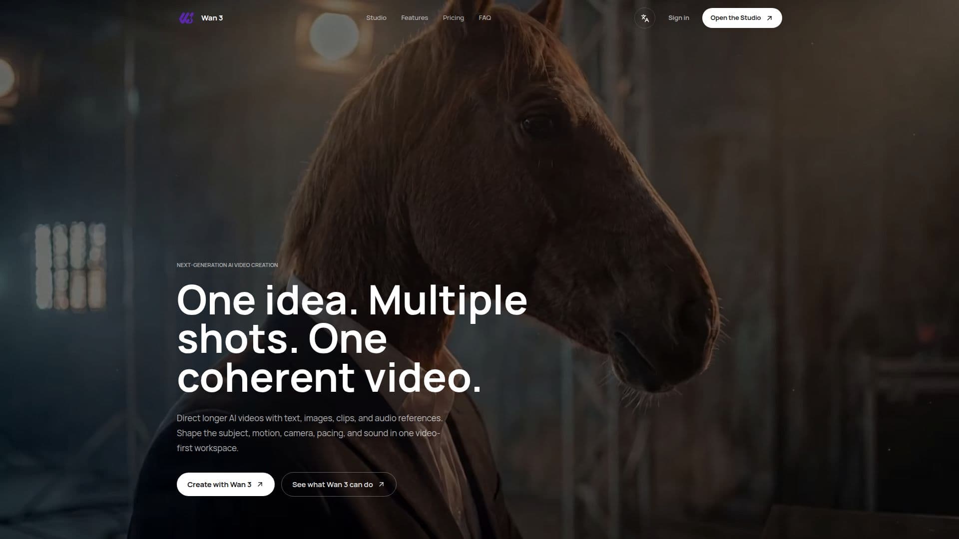 Screenshot von Wan 3 AI Video Generator