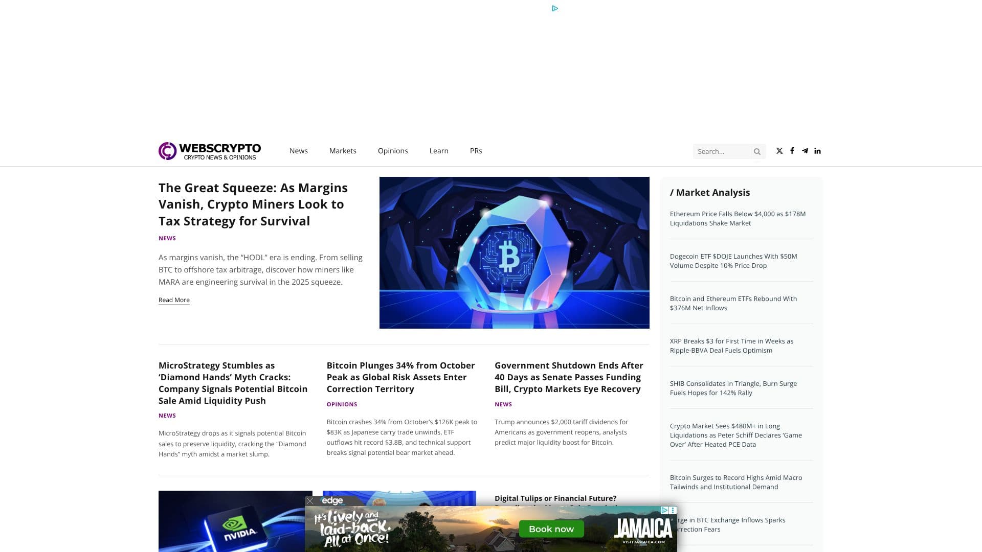 Screenshot von WebsCrypto