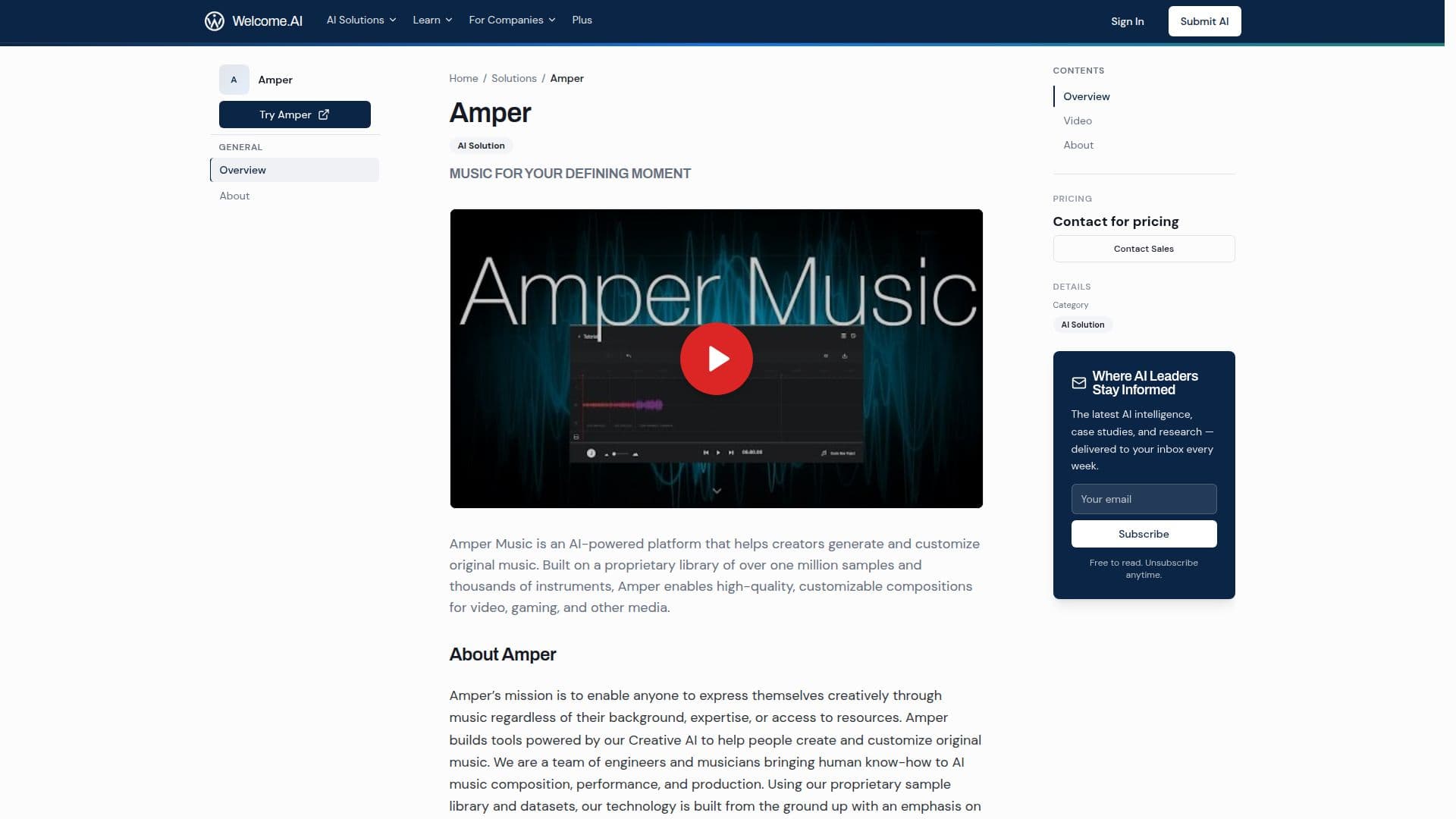 Amper Music screenshot