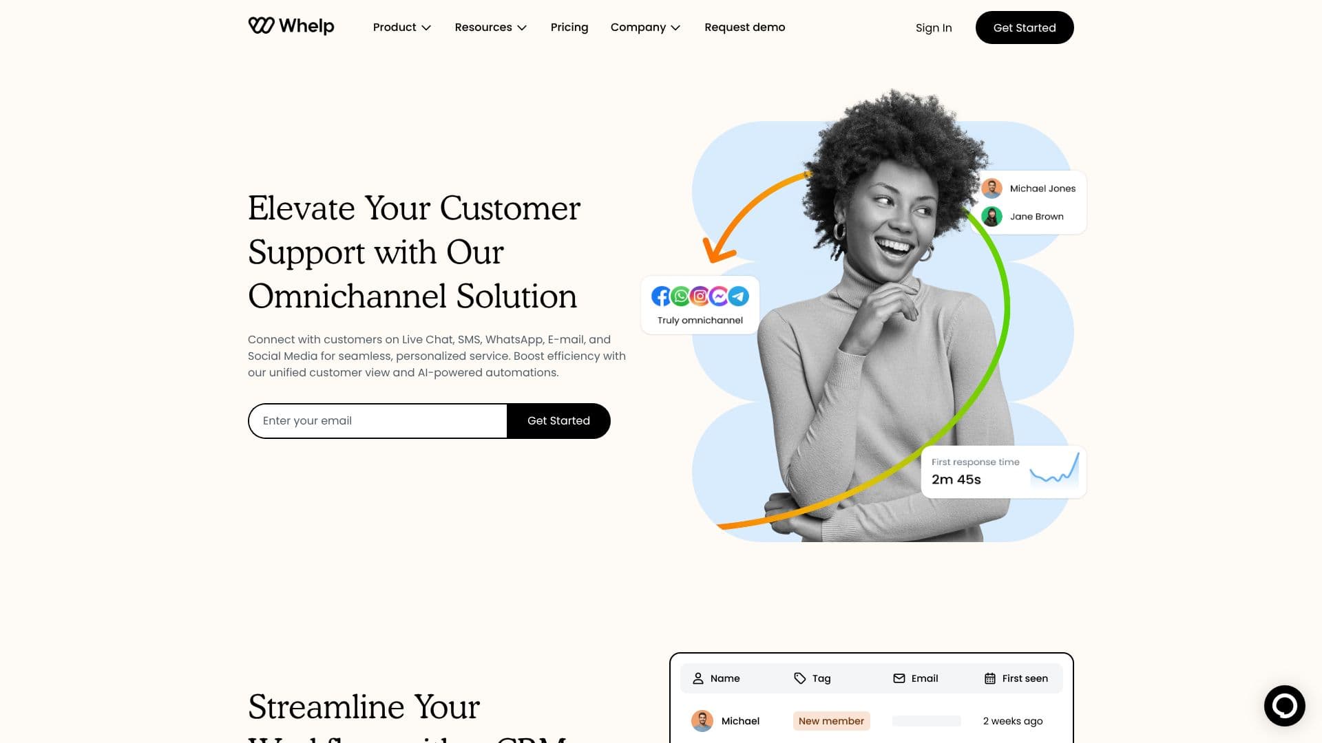 Omnichannel Inbox Software - Whelp screenshot
