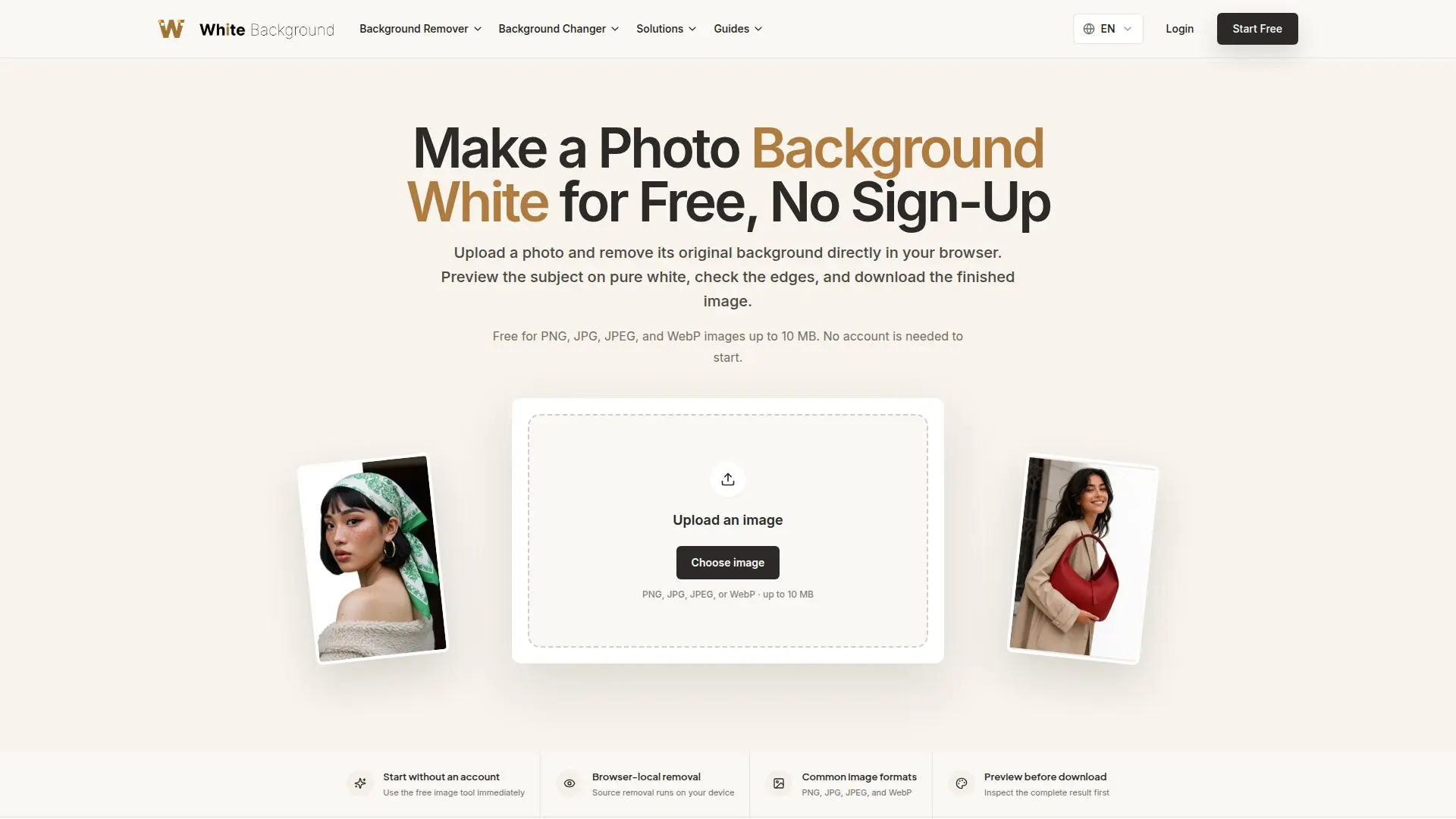 White Background Maker screenshot