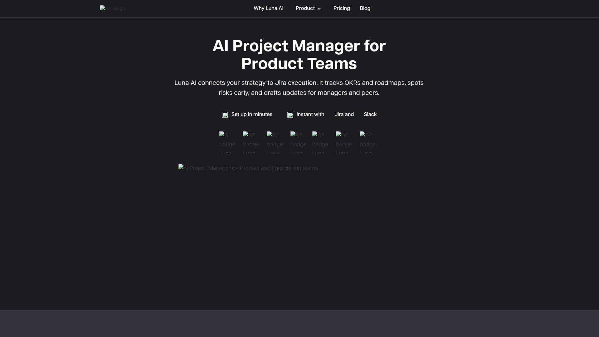 Luna AI Project Manager screenshot