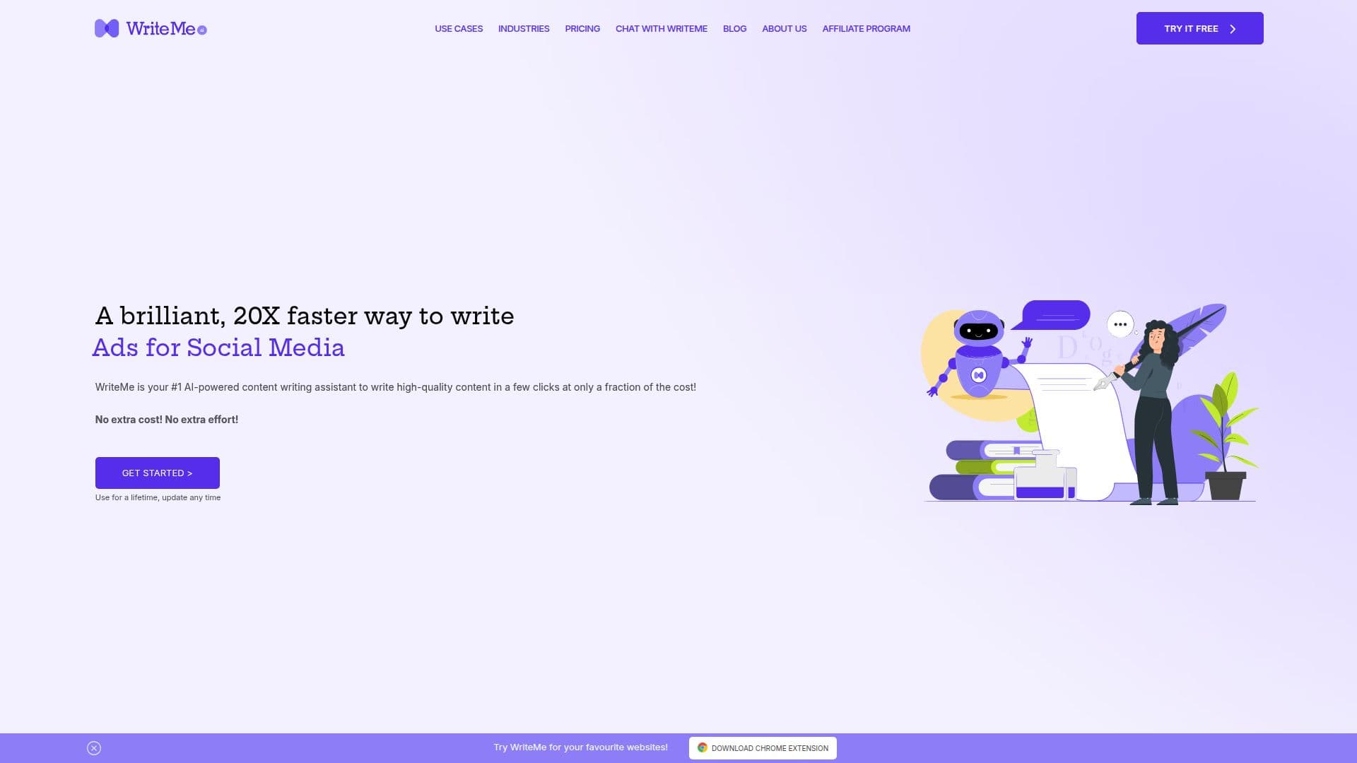 WriteMe.ai - Asistente de Escritura AI screenshot