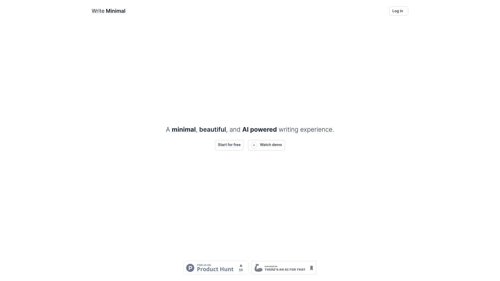 Скриншот Write Minimal