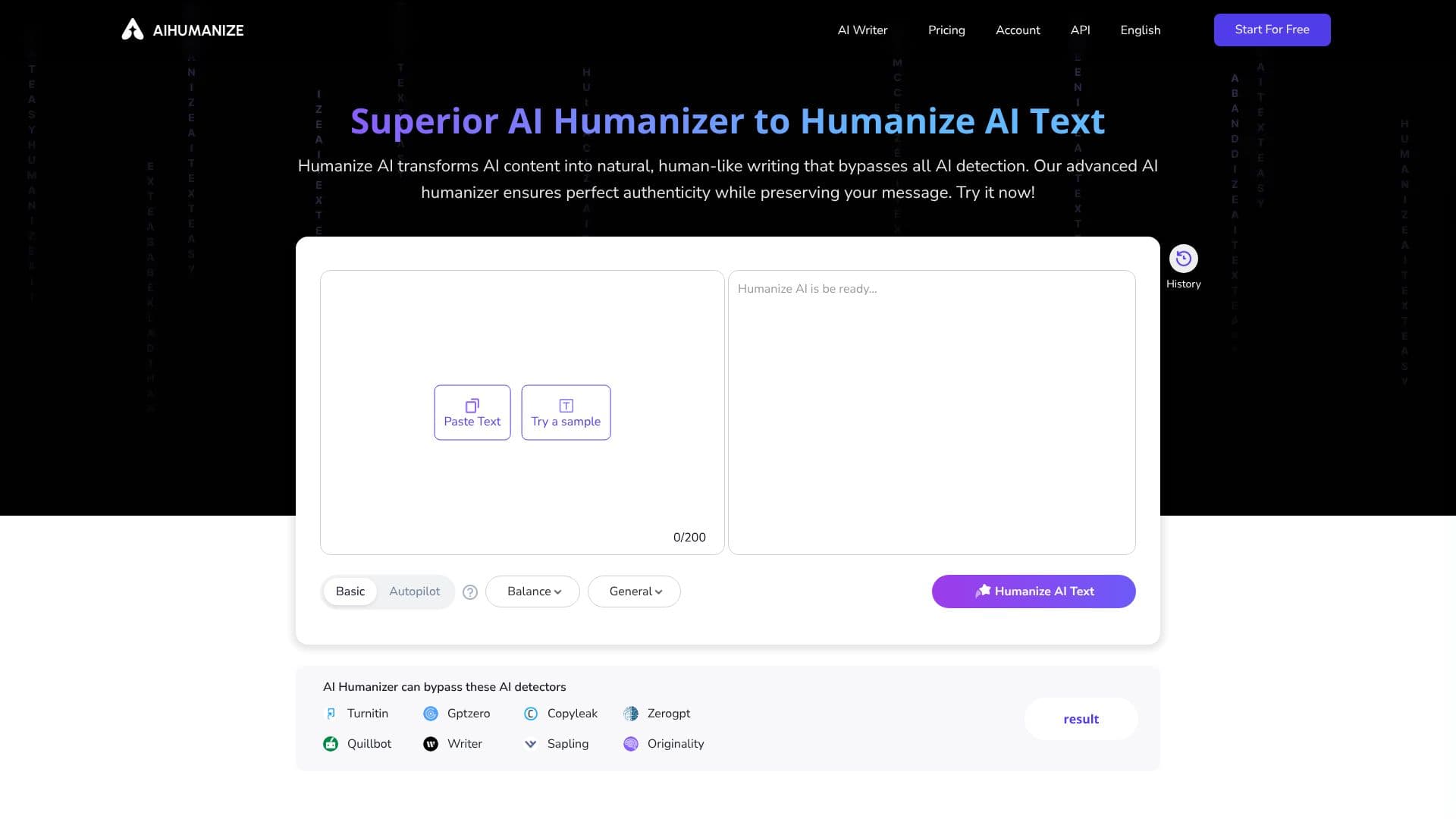 Скриншот AI Humanize