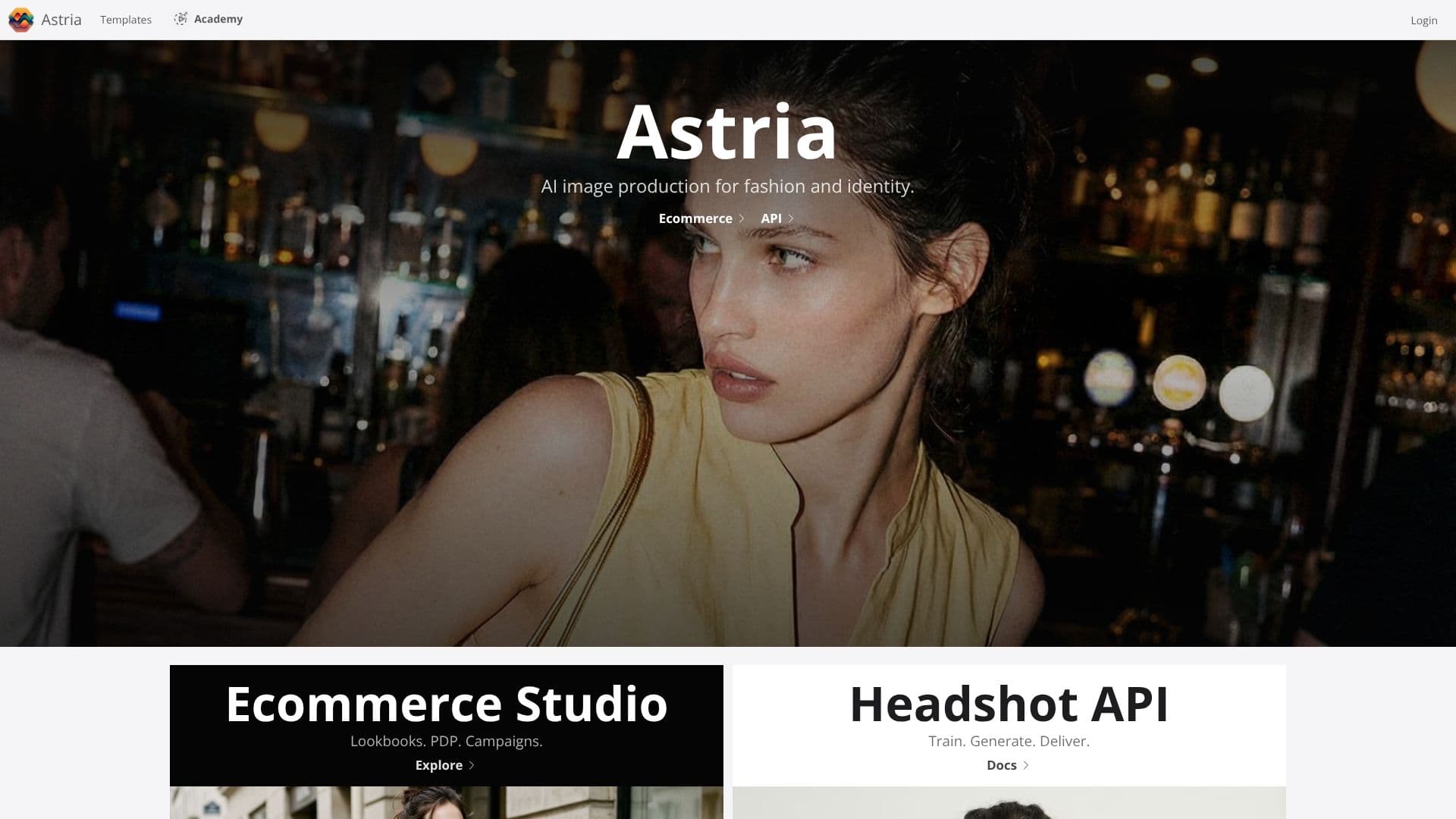لقطة شاشة لـ إنتاج صور Astria بالذكاء الاصطناعي