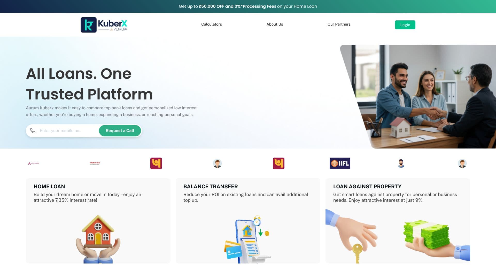 Capture d’écran de Prêts Immobiliers Aurum KuberX