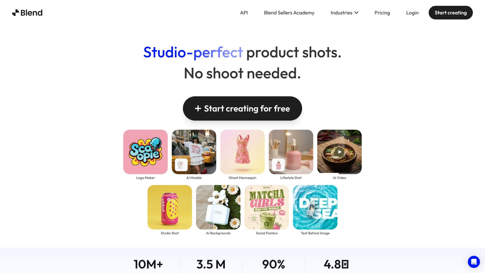 Screenshot von Blend AI Design Studio