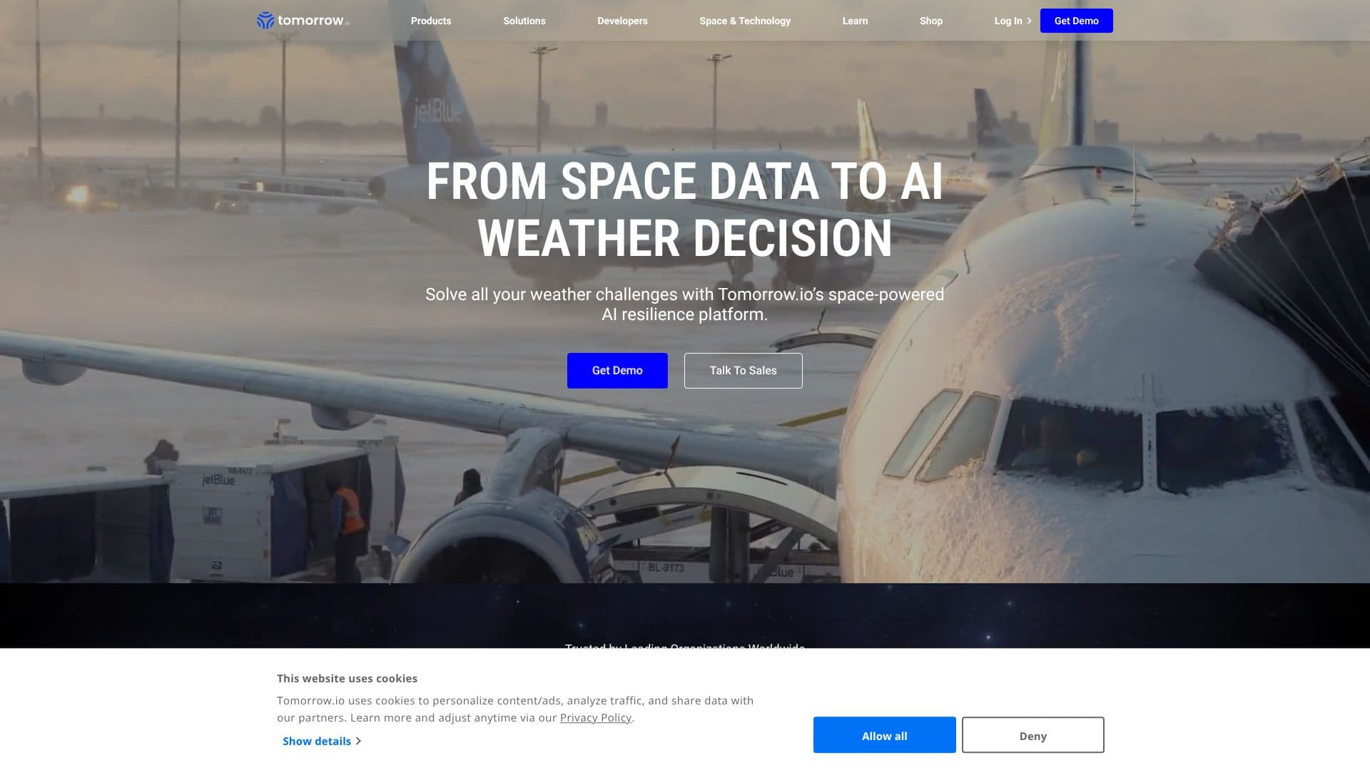 Tomorrow.io Weather Intelligence のスクリーンショット