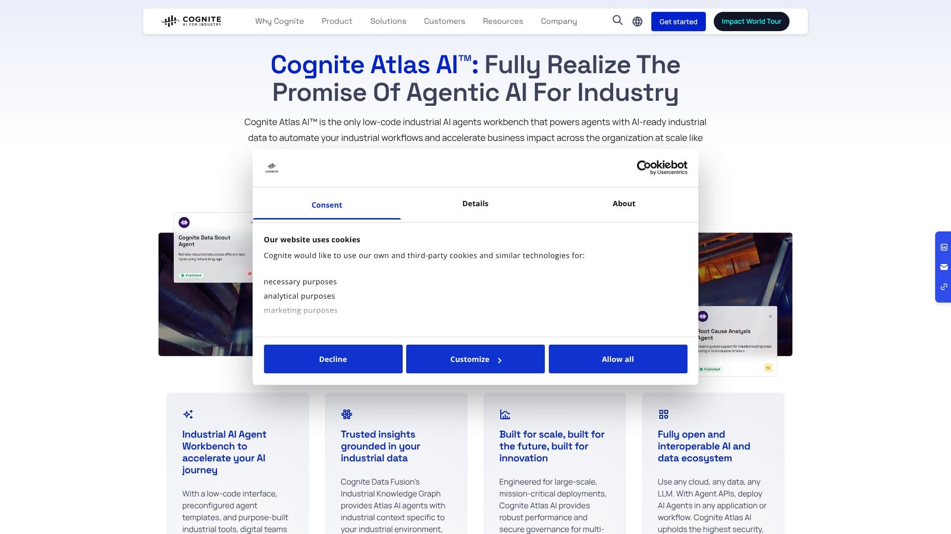 Capture d’écran de Cognite Atlas AI