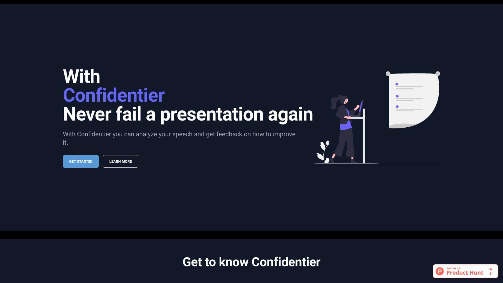 Tangkapan layar Confidentier