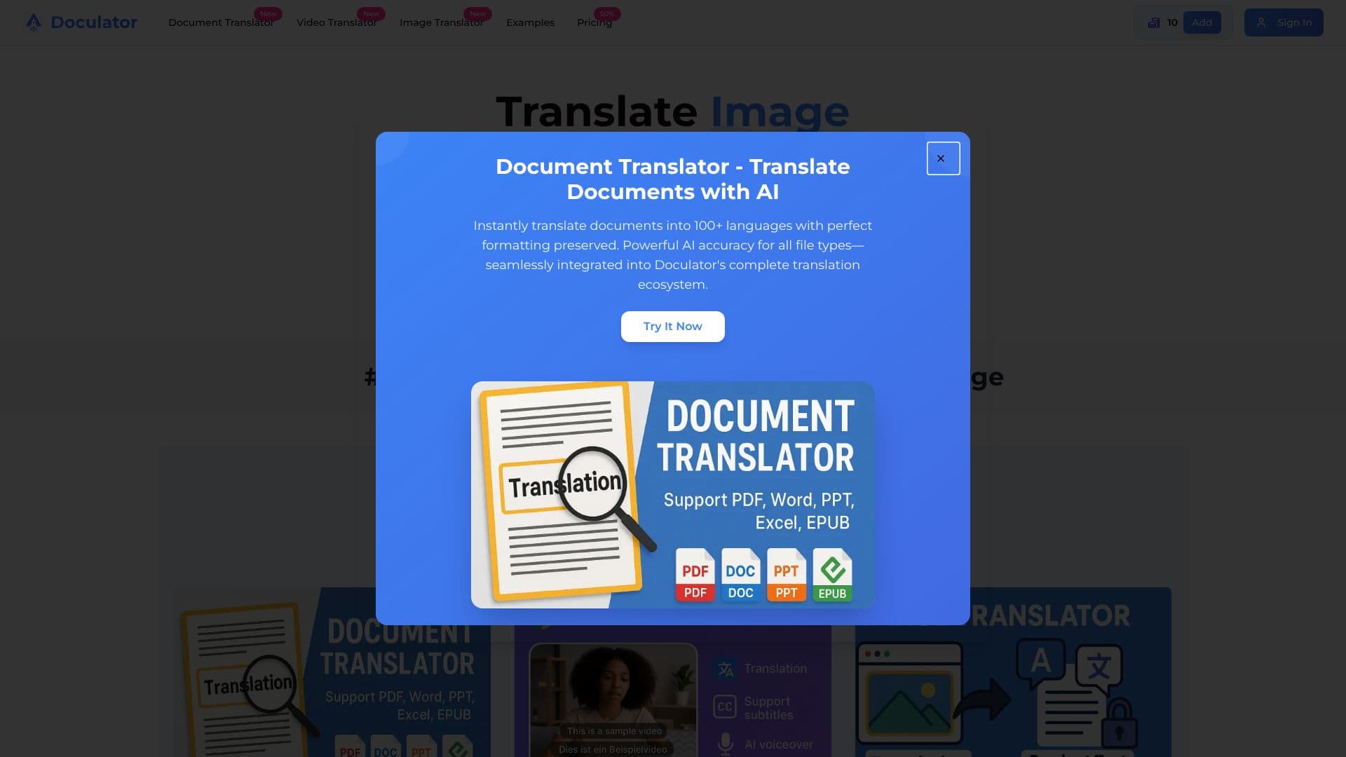 Captura de pantalla de Doculator