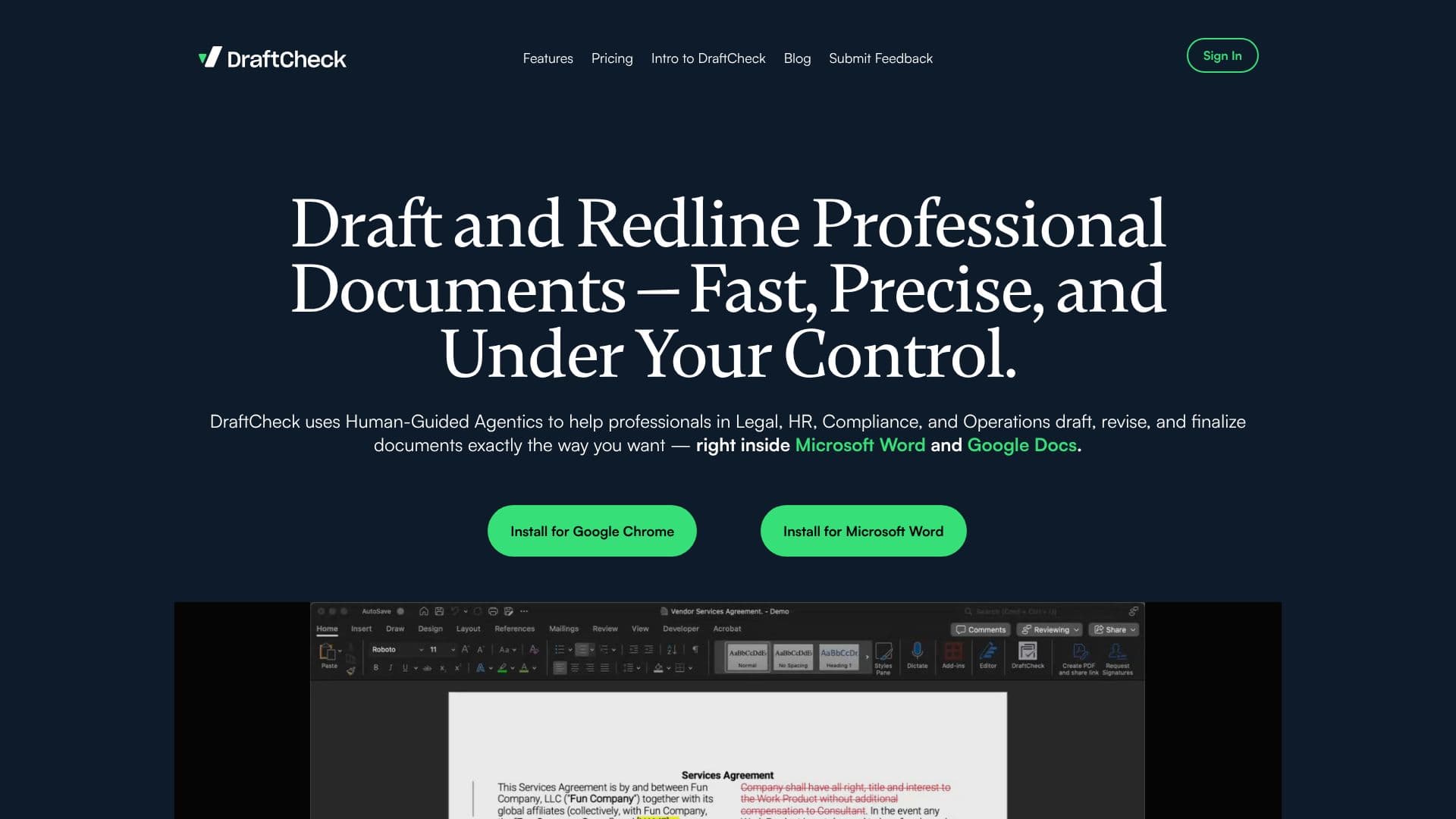 لقطة شاشة لـ DraftCheck