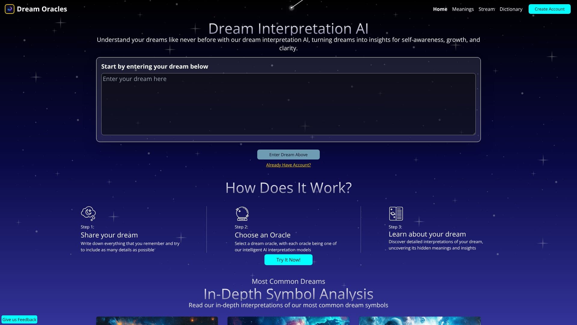 Dream Oracles screenshot
