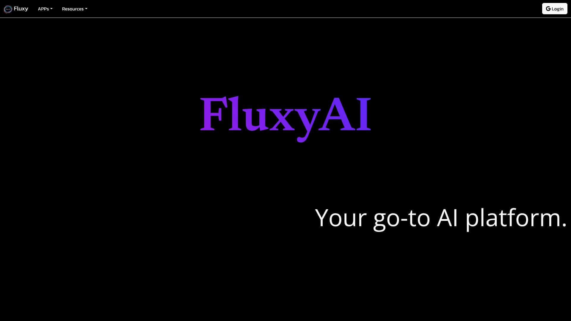 Captura de tela do Fluxy AI
