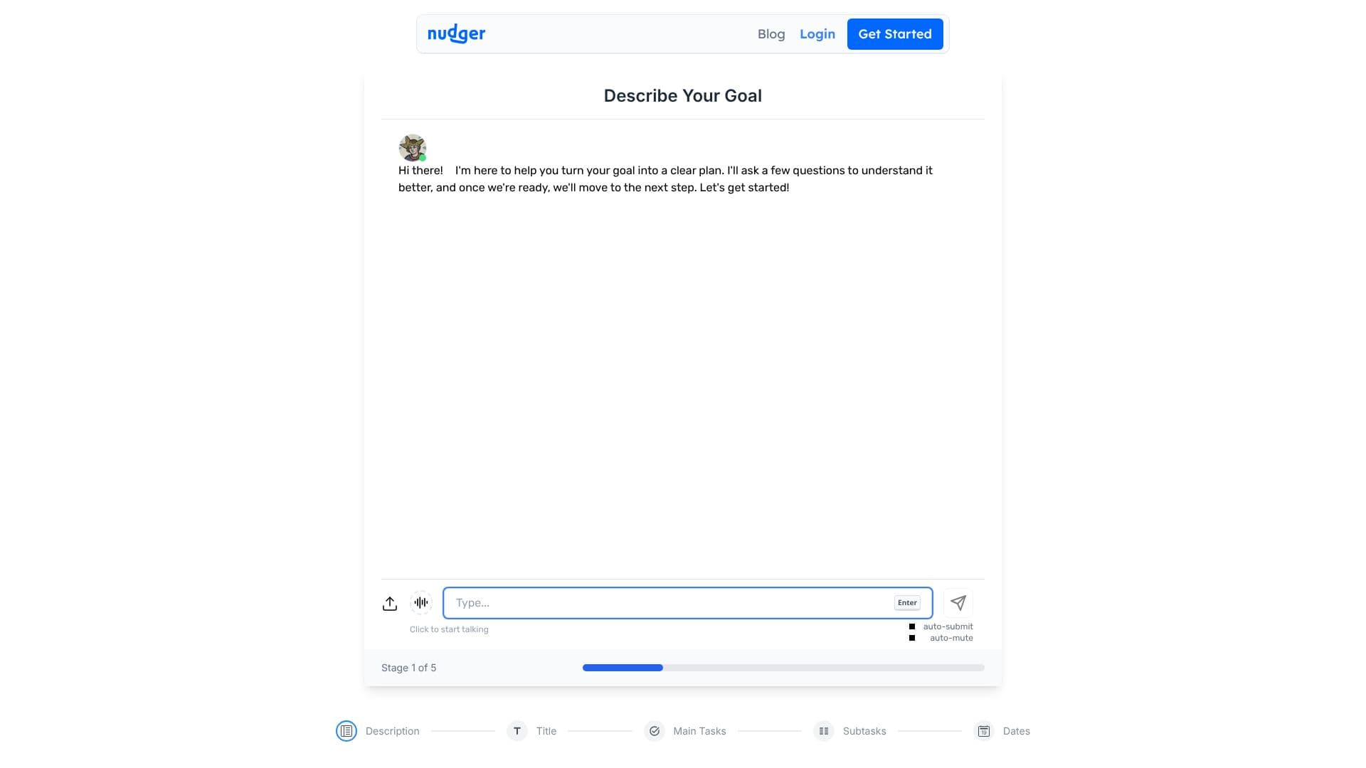 Nudger | AI Roadmap Planner screenshot