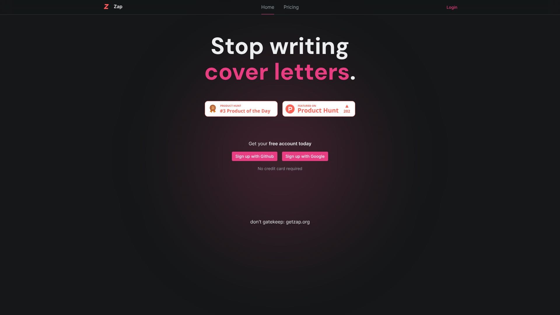 Capture d’écran de Zap - Lettres de motivation