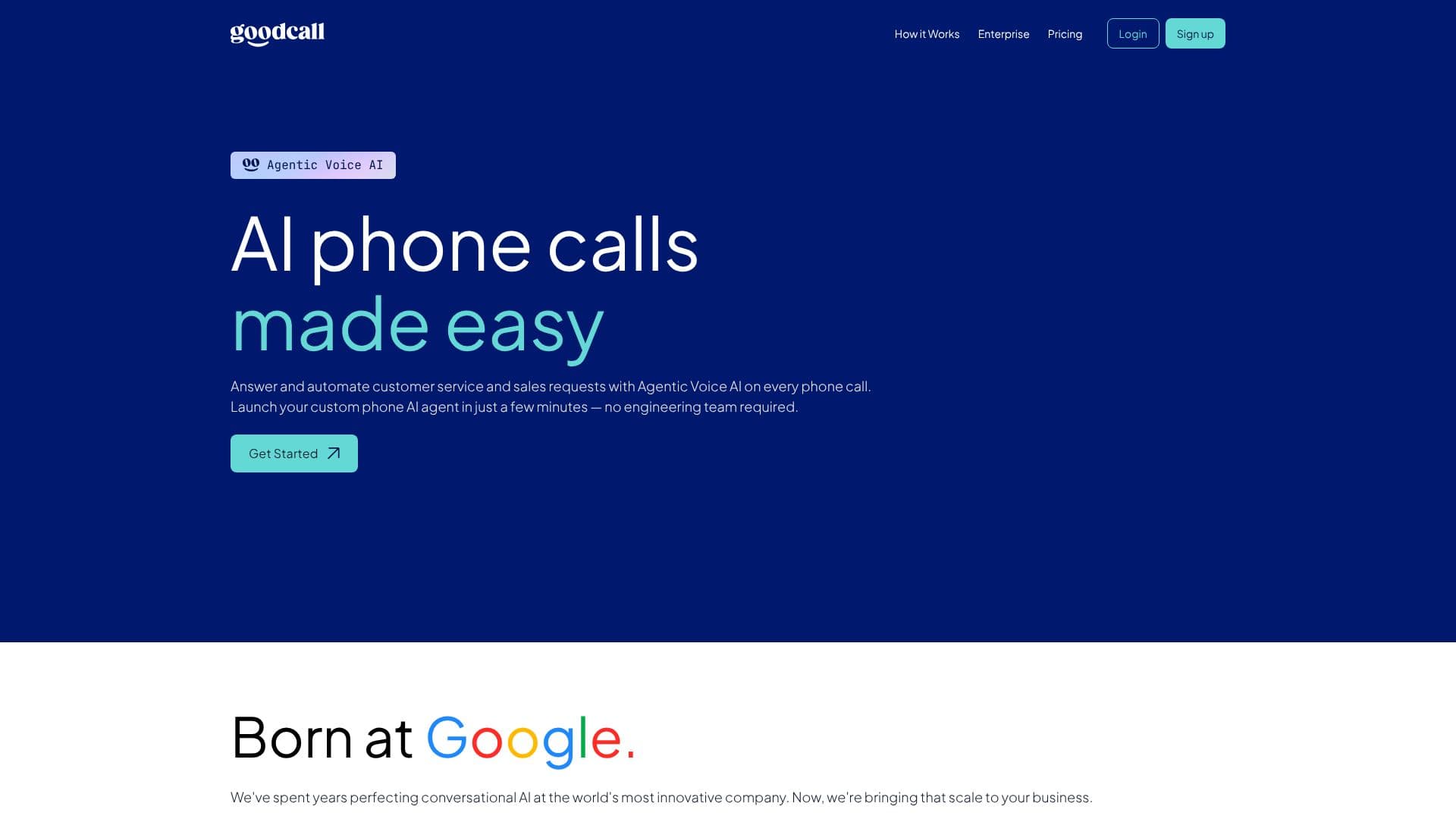 Capture d’écran de Agent Téléphonique IA Goodcall
