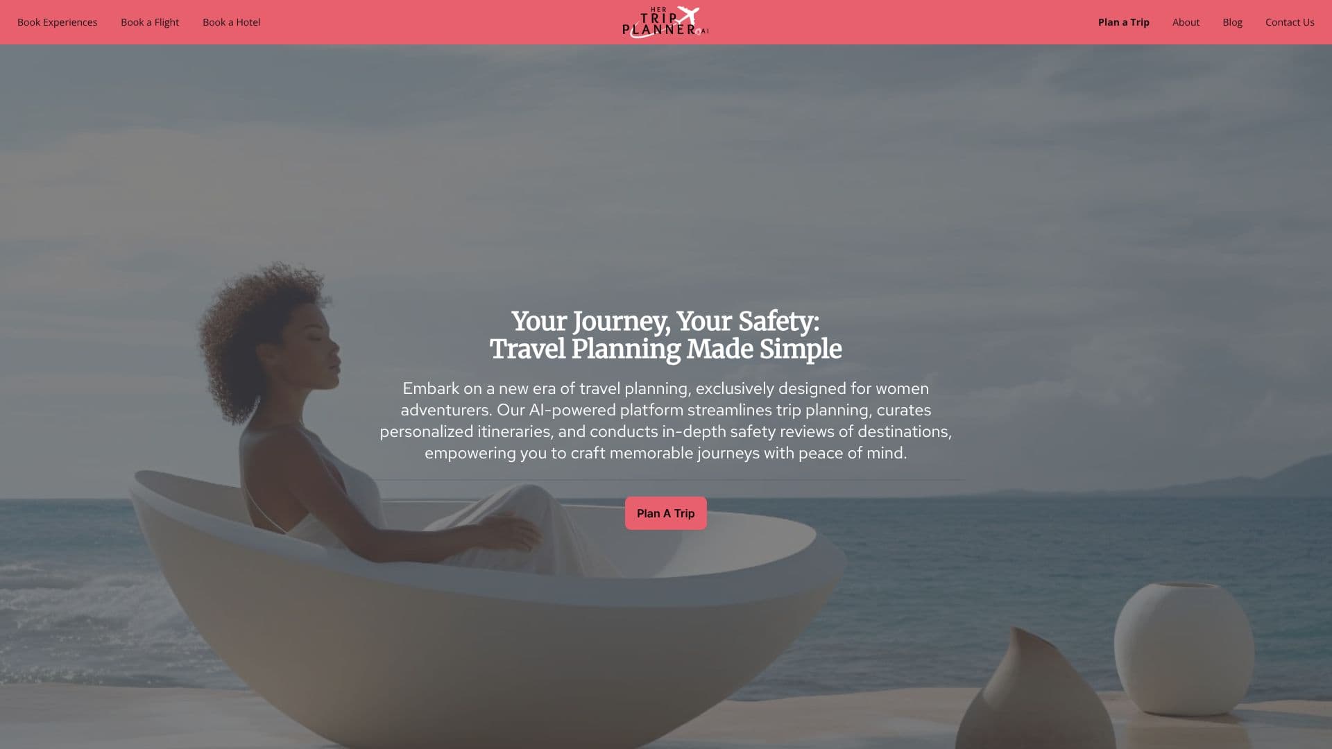 Screenshot von Her Trip Planner