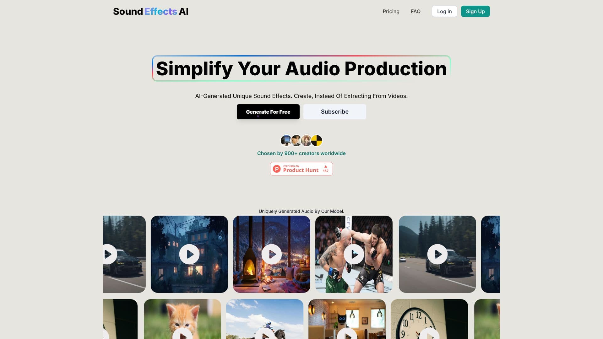 Скриншот Sound Effects AI