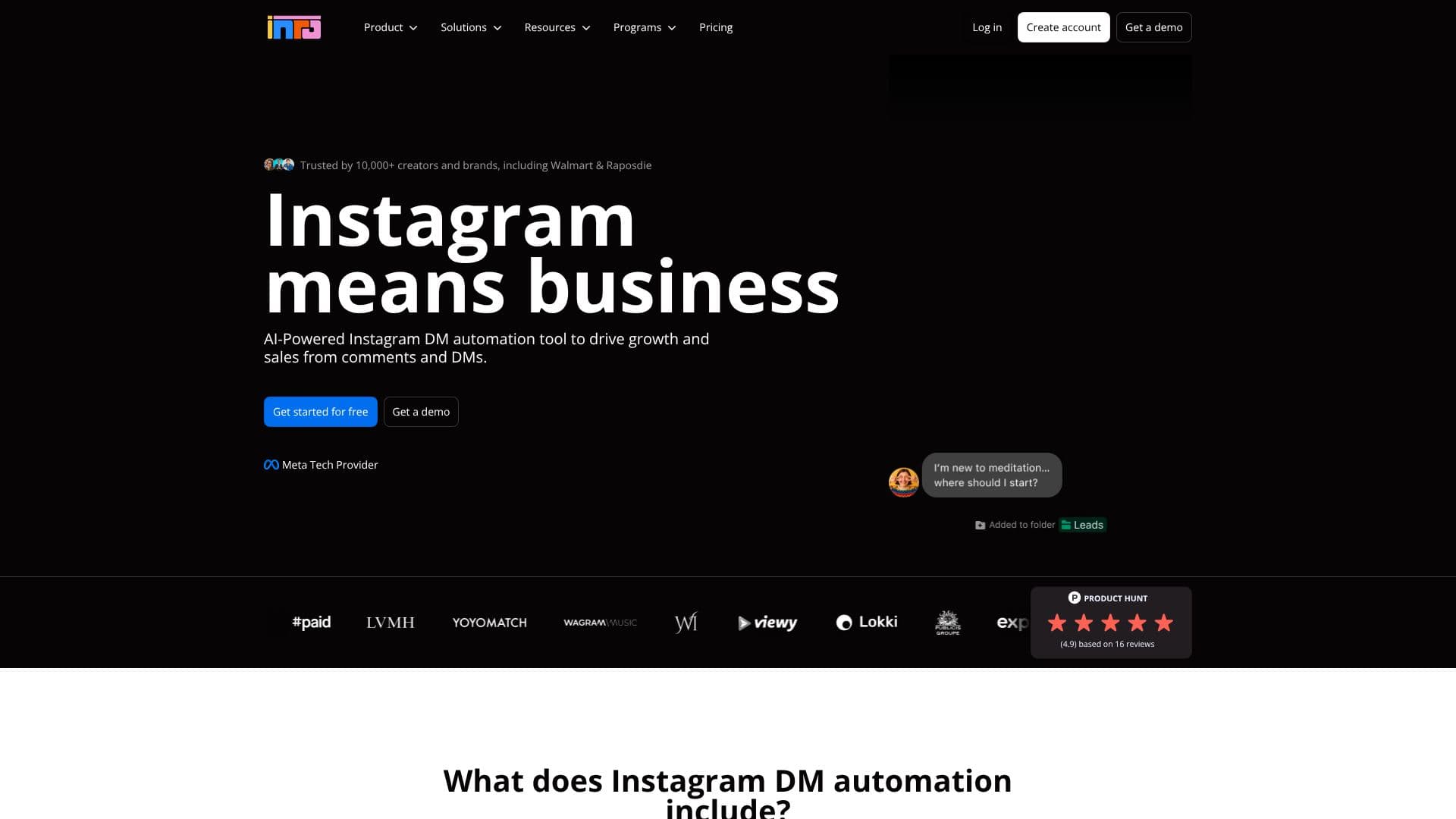 Inrō | Instagram DM Automation のスクリーンショット