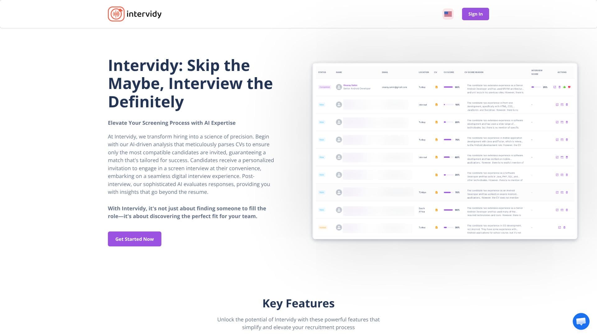 لقطة شاشة لـ Intervidy