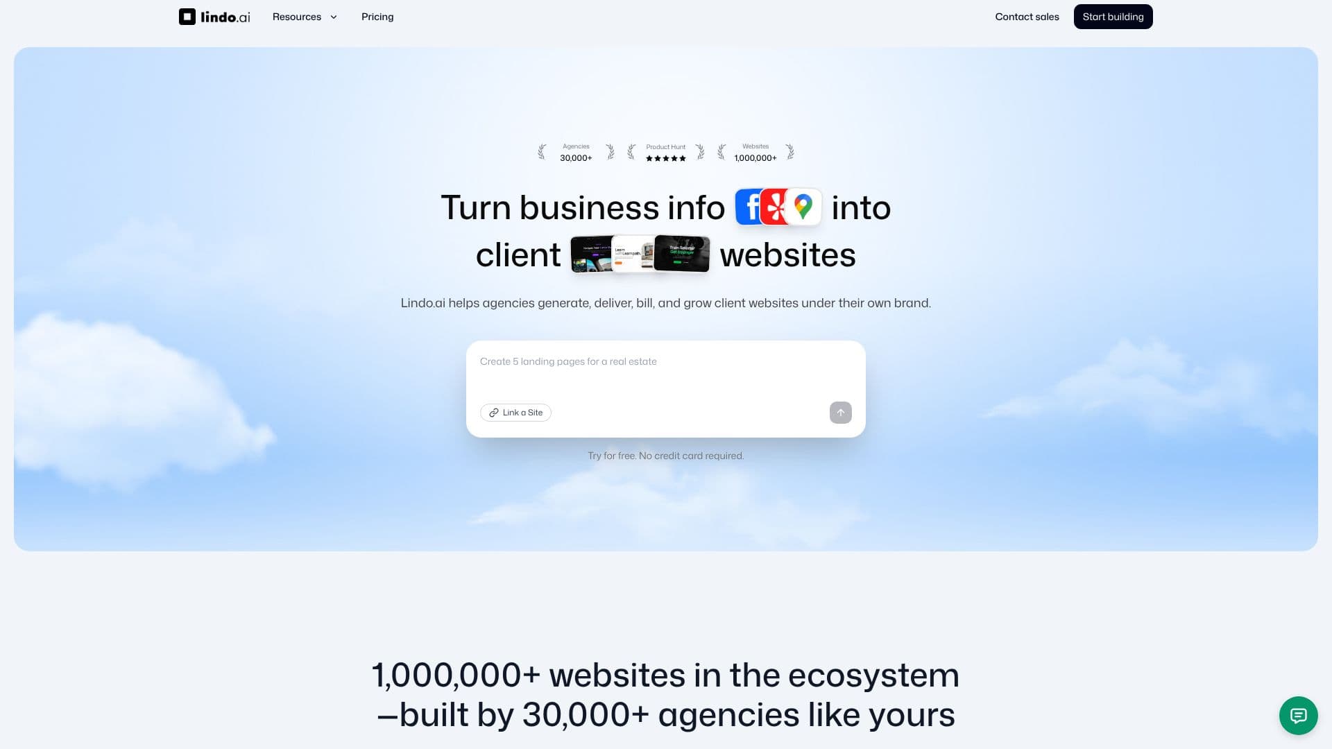 Lindo.ai 网站构建器 截图