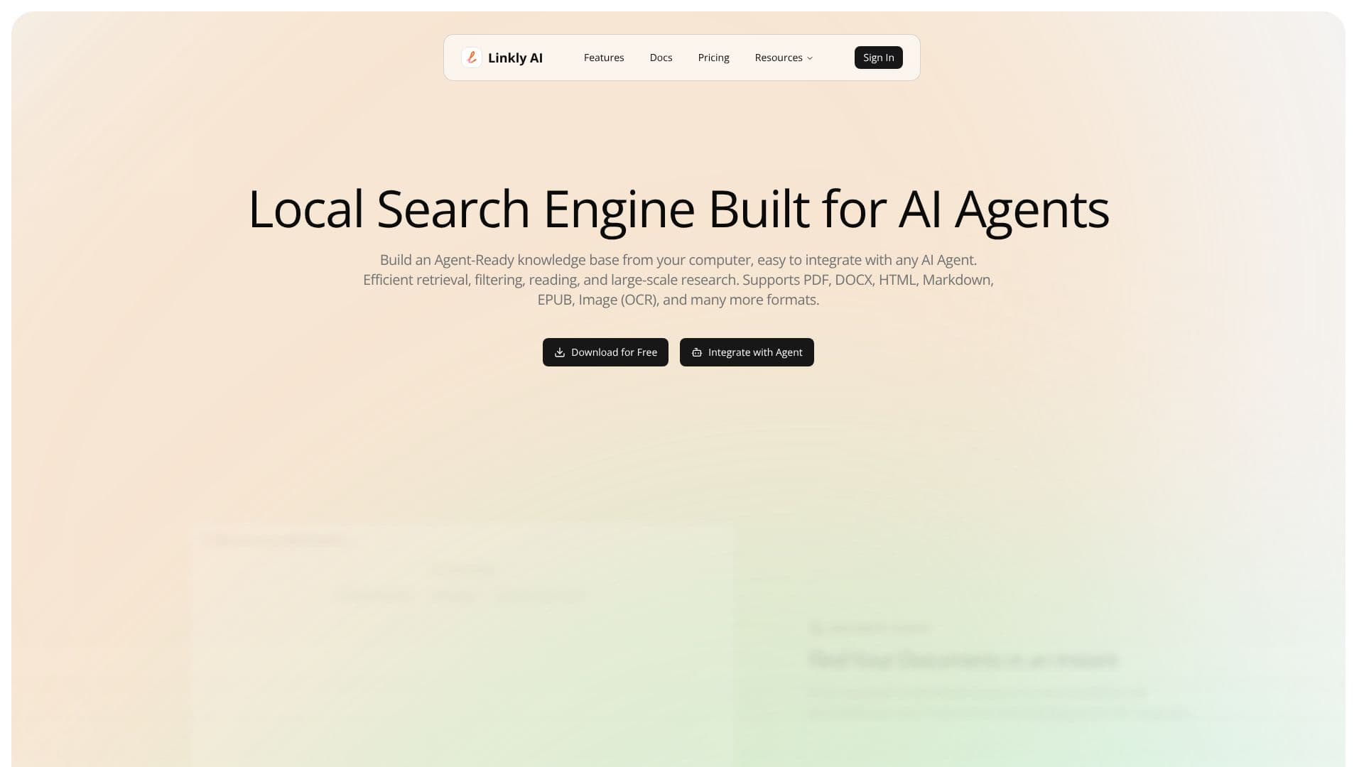 لقطة شاشة لـ Linkly AI