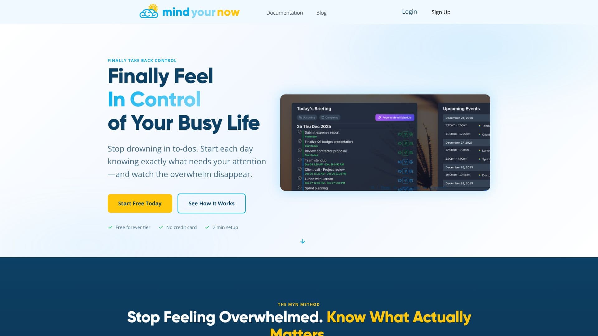 Screenshot von Mind Your Now