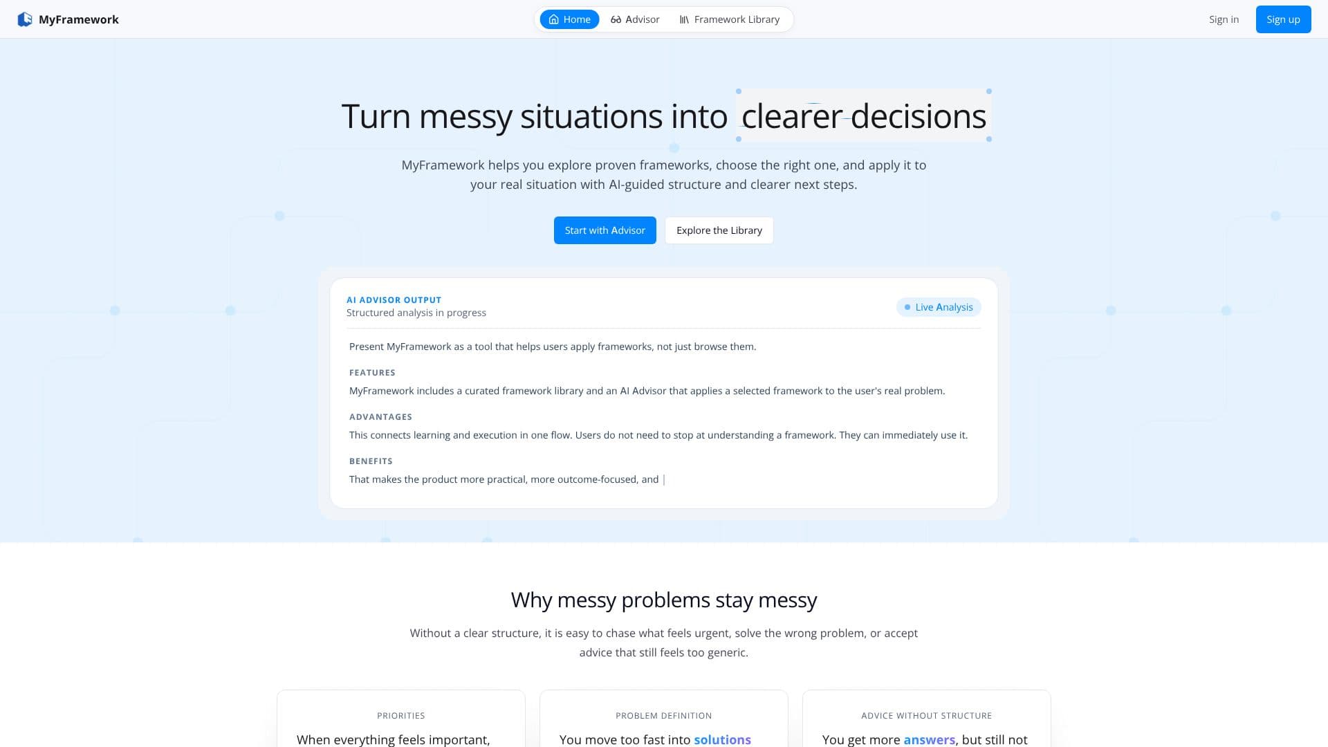 MyFramework screenshot