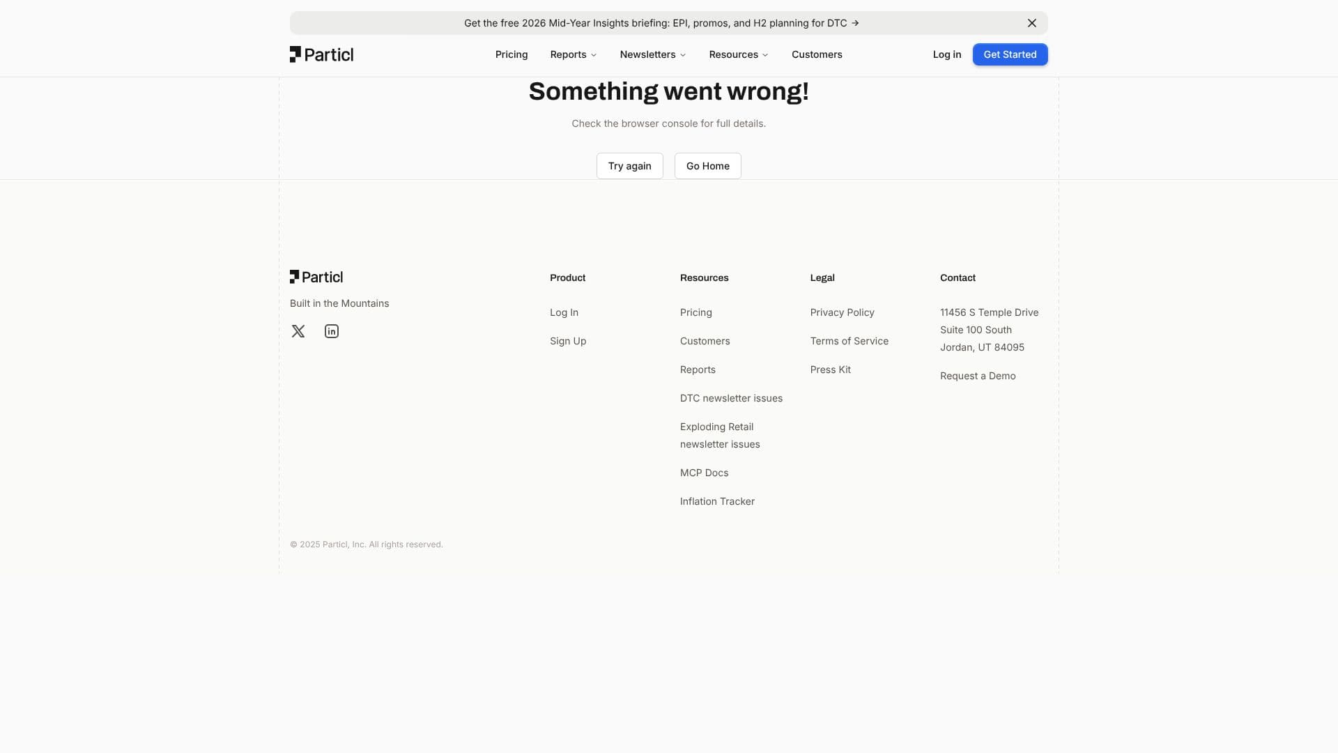 Screenshot von Particl Wettbewerbsverfolgung