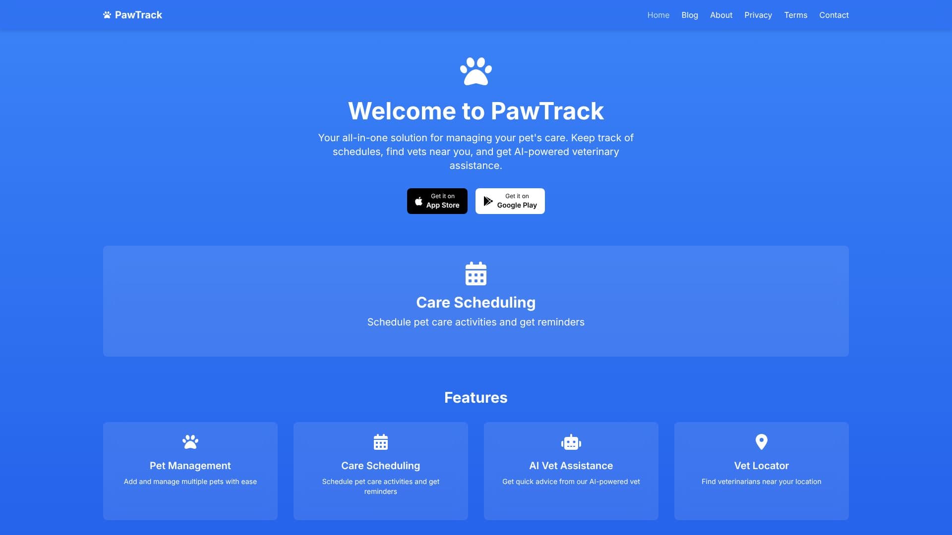 PawTrack - 宠物护理管理 截图