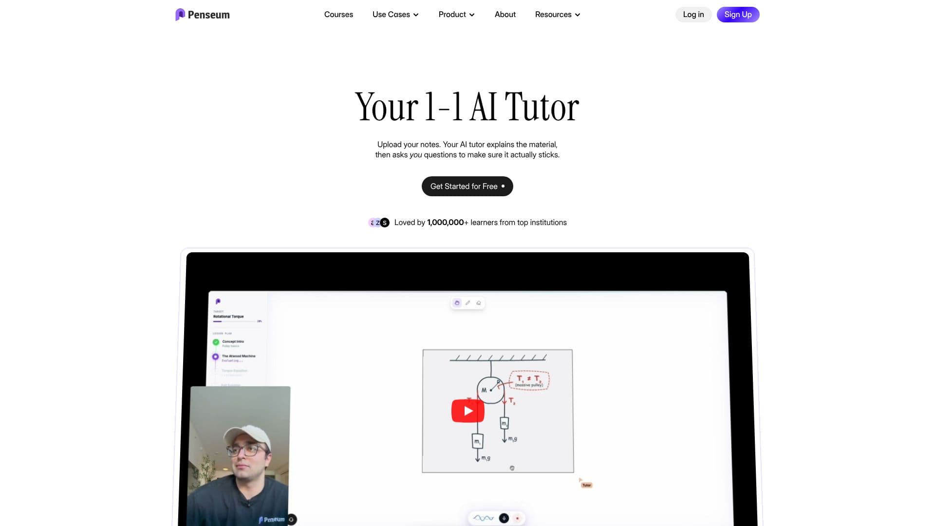 Tangkapan layar Penseum AI Study Tool