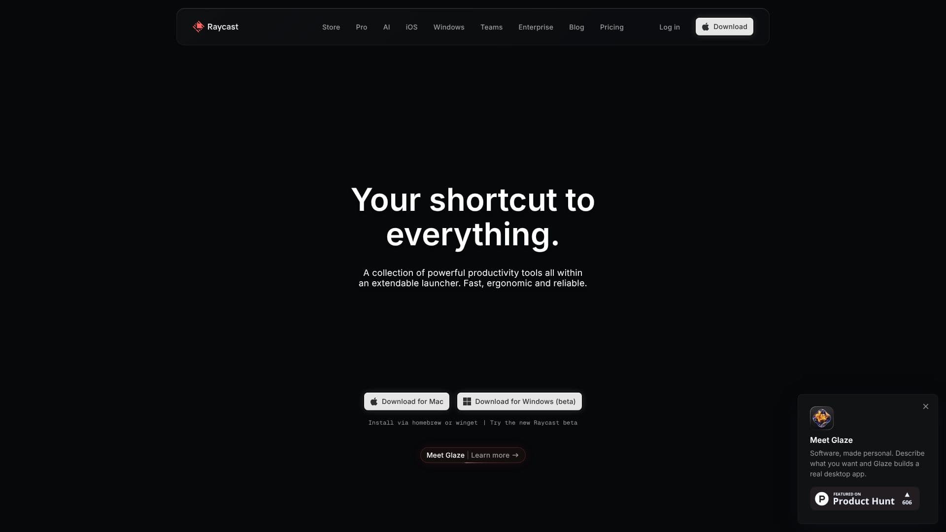 Raycast screenshot