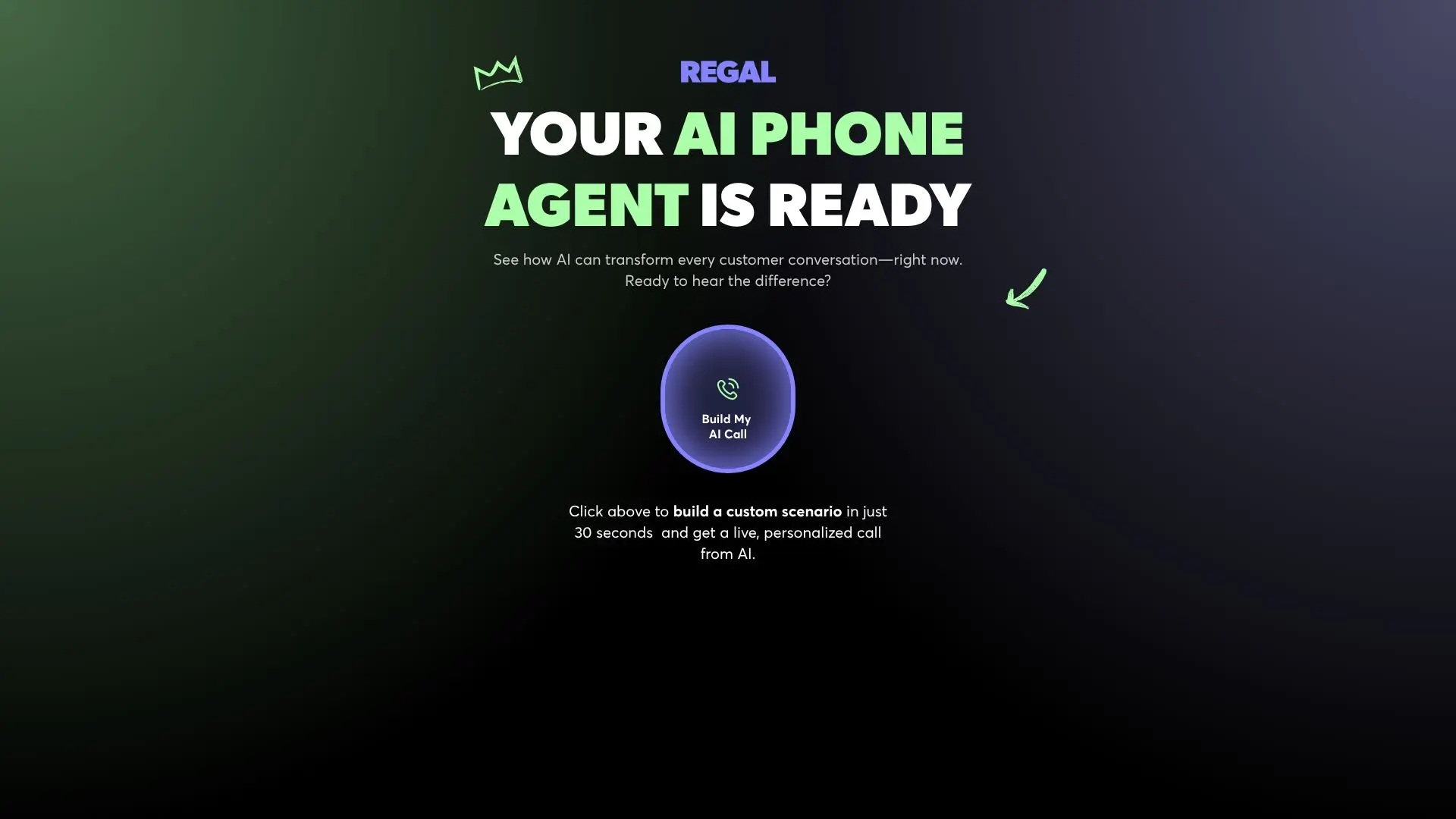 REGAL AI Phone Agent のスクリーンショット