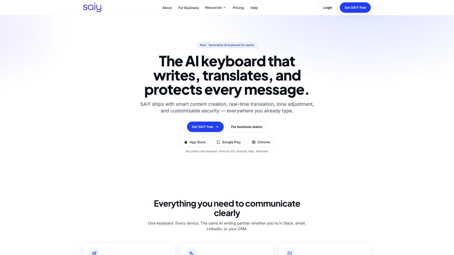SAiY — AI Keyboard 截图