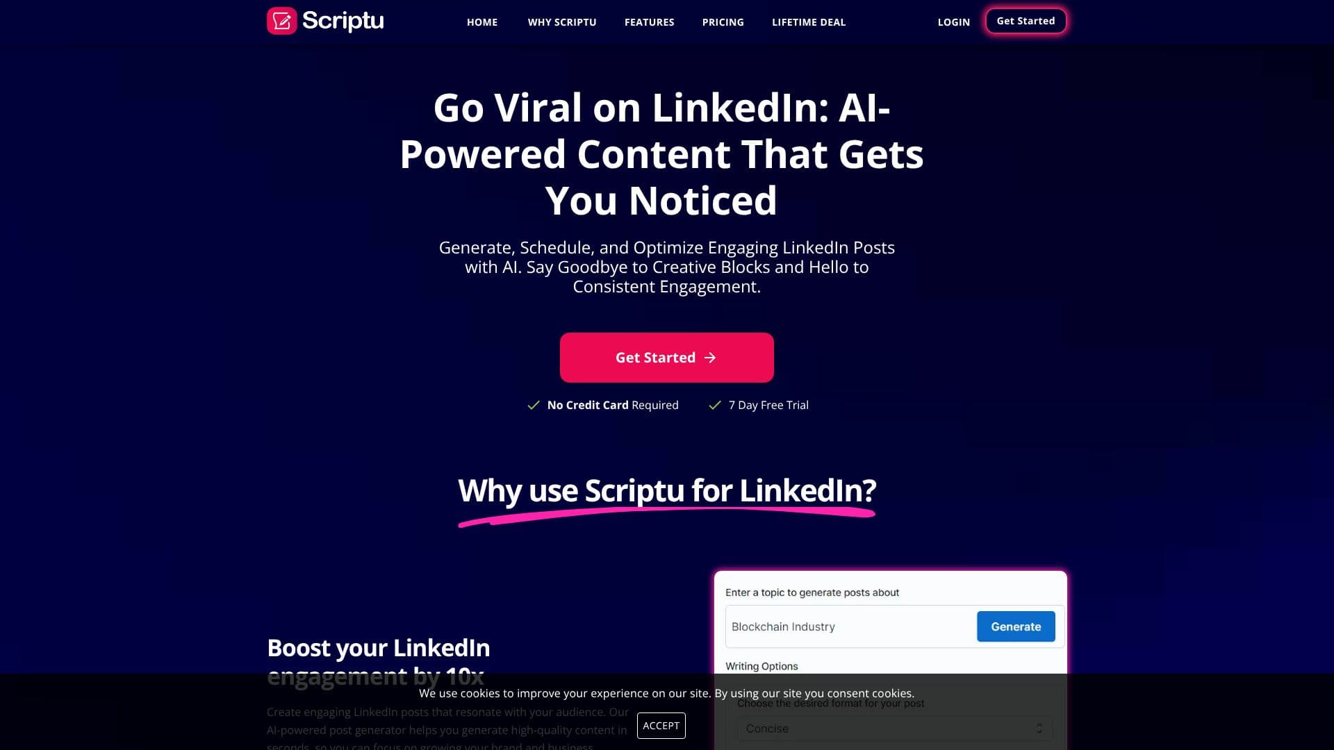 Scriptu: LinkedIn AI 助手 截图