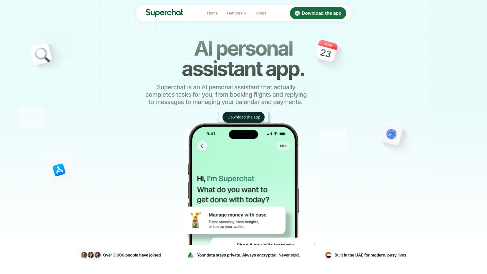 Screenshot von Superchat AI Assistant