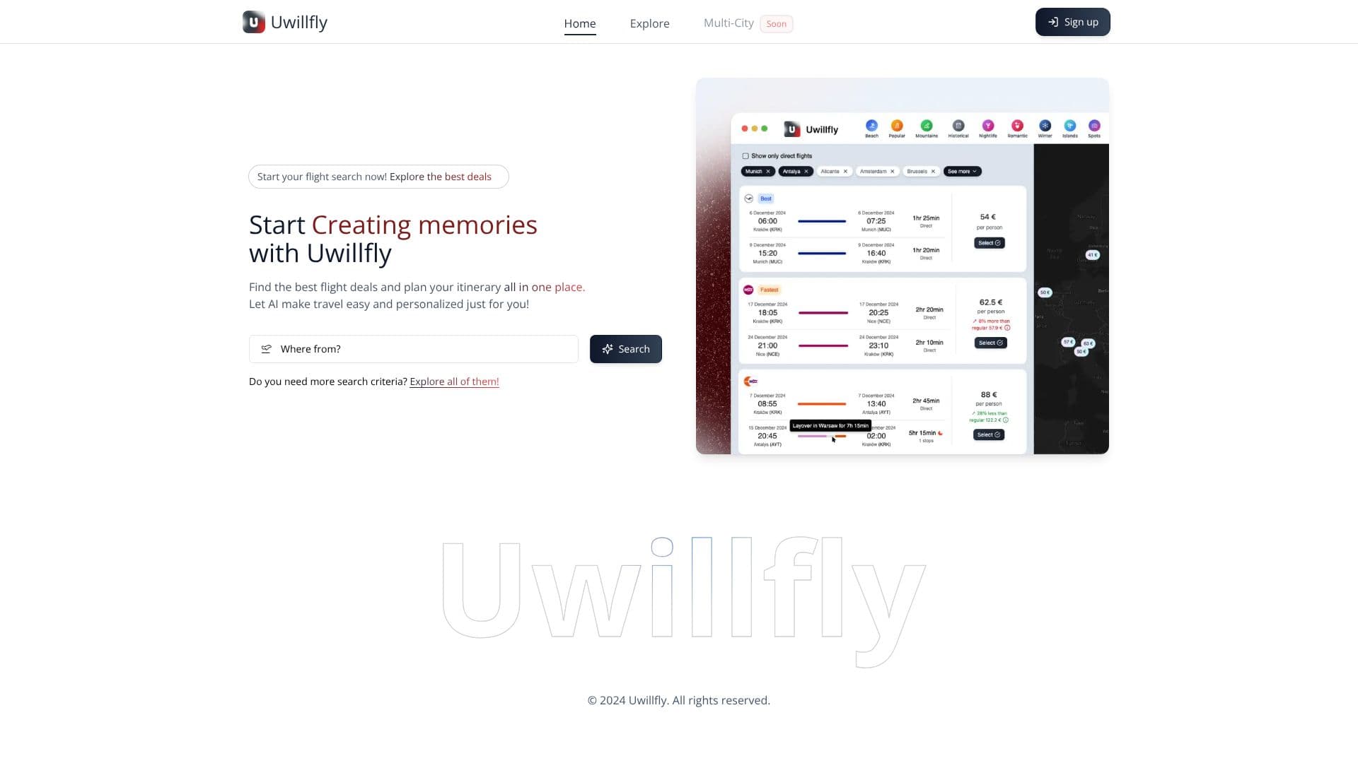 لقطة شاشة لـ Uwillfly