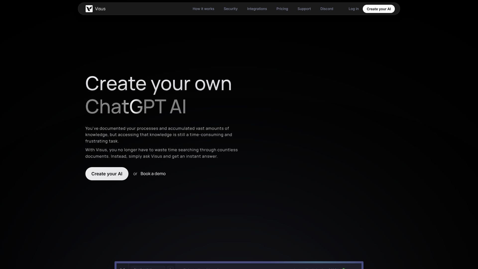 Скриншот Visus - Обучите свой ИИ ChatGPT