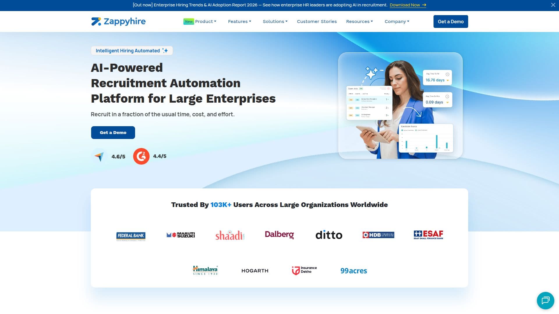 ZappyHire 채용 자동화 소프트웨어 screenshot