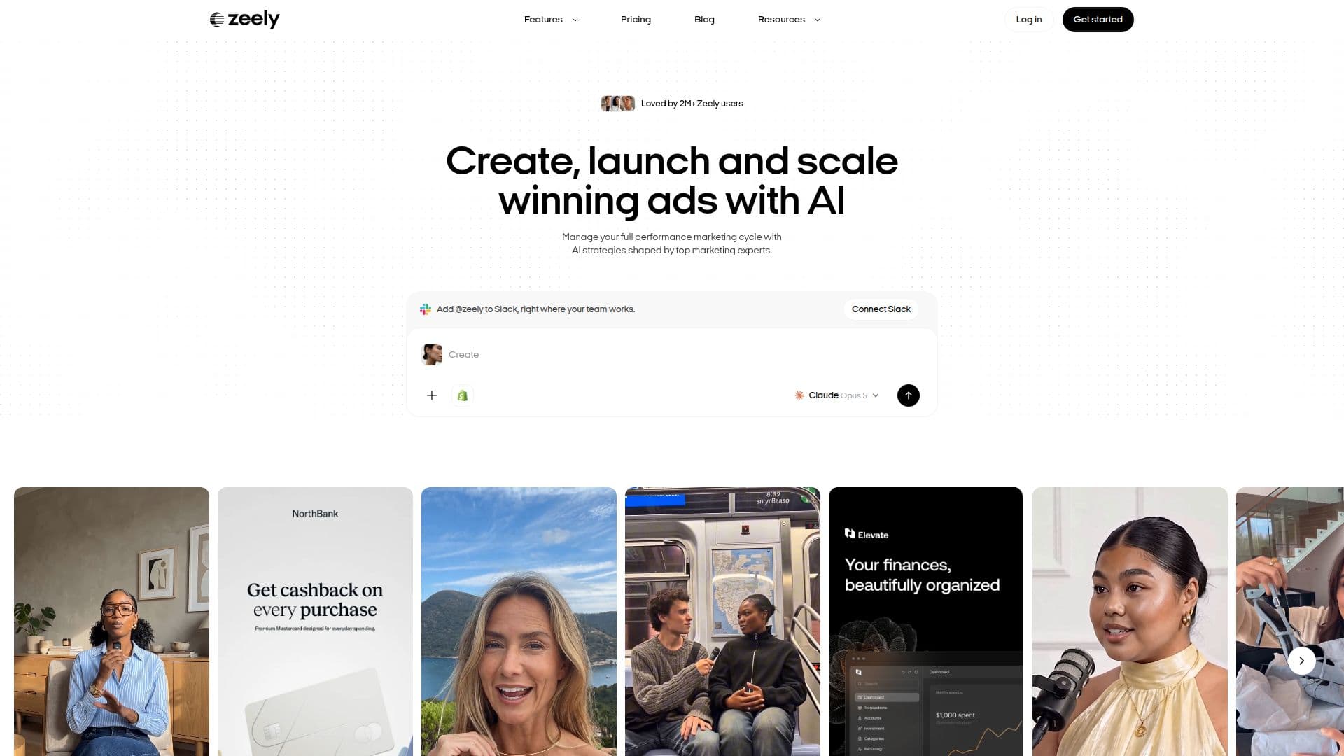 Zeely AI Ad Creative Platform screenshot
